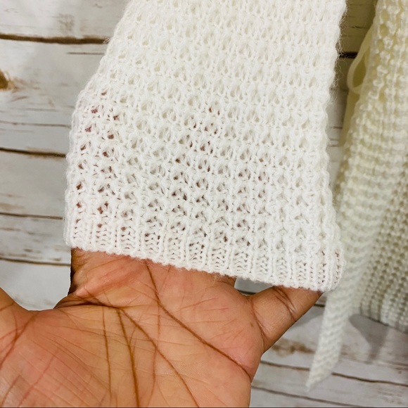 OHMG women’s cowl neck lace design sweater top XL - Picture 5 of 8